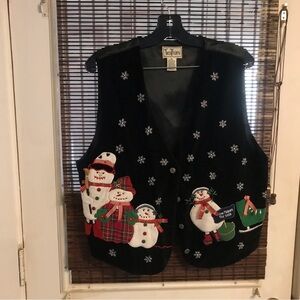 TanTrums Snowmen 3D Velvety Vest Size XL